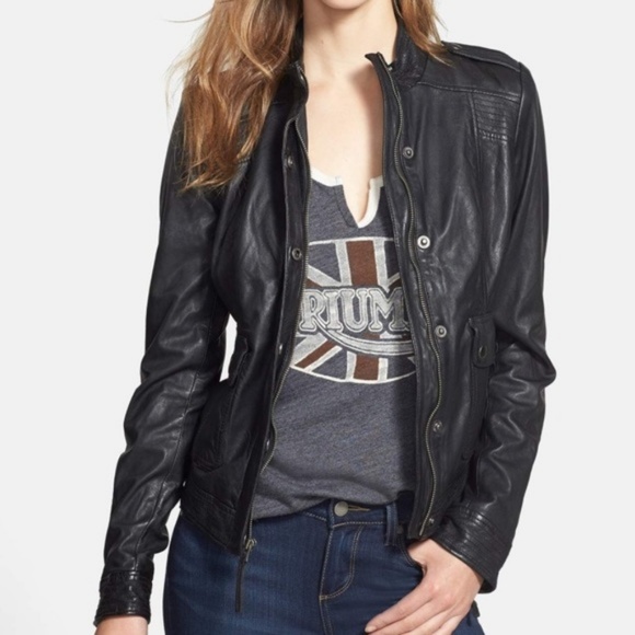 lucky jeans leather jacket